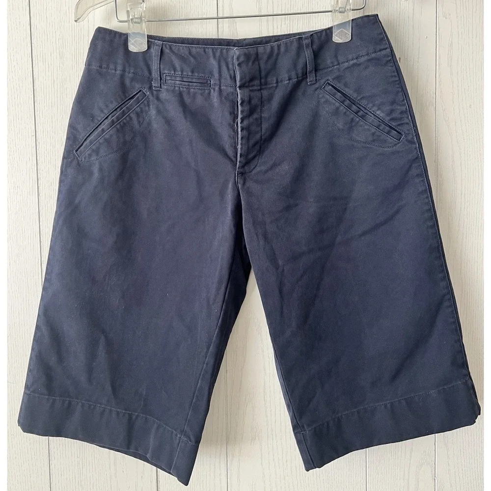 Vintage Y2K Ralph Lauren Low Rise Bermuda Shorts Size 6 Wide Leg 14